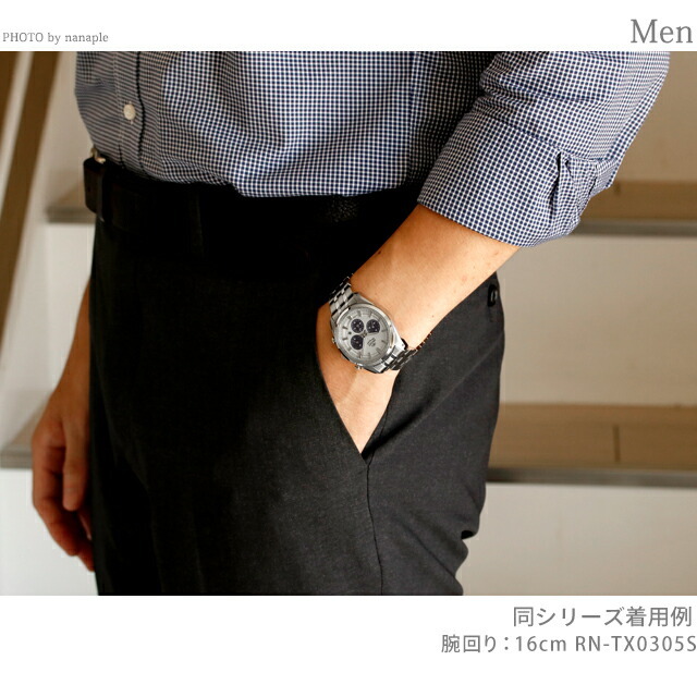 オリエント コンテンポラリー ソーラーパワード クロノグラフ ソーラー 腕時計 ブランド メンズ ORIENT CONTEMPORARY RN-TX0305S_画像8