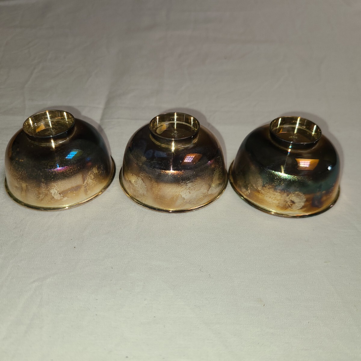 29☆ 純銀 刻印 銀盃 3客セット 総重量56.22g 酒器 盃 (酒器 29☆ 純銀 刻印 銀盃 3客セット 総重量56.22g 酒器 盃 (酒器