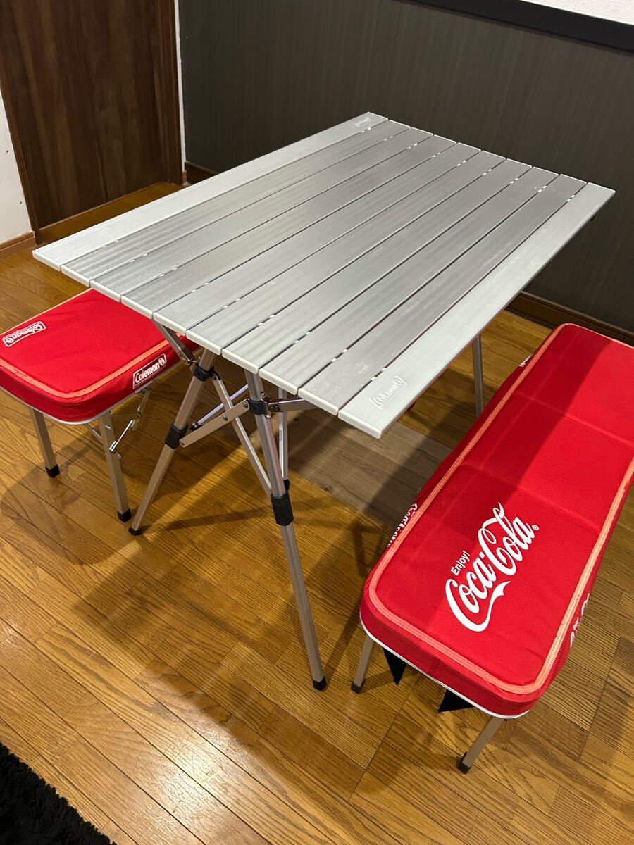 Coca-Cola Coleman ピクニックベンチセット 非売品 コカコーラ Coca-Cola Coleman ピクニックベンチセット 非売品 コカコーラ