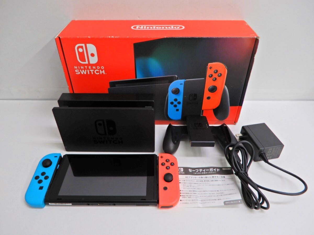 062Z238☆【中古/動作品】 Nintendo Switch 本体 ネオンブルー 062Z238☆【中古/動作品】 Nintendo Switch 本体 ネオンブルー