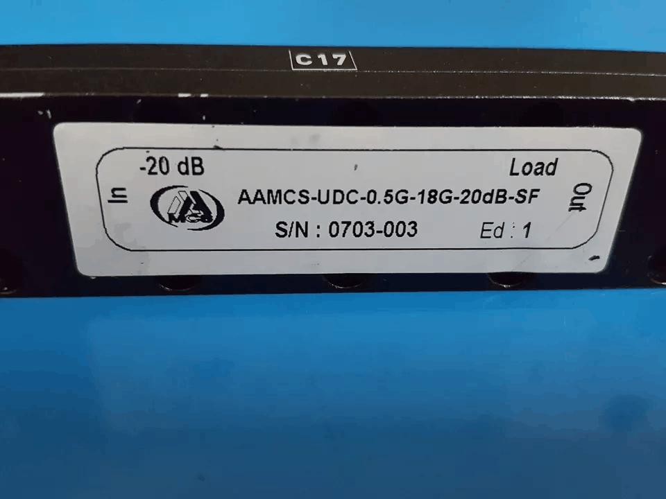 [NBC] AA-MCS AAMCS-UDC-0.5G-18G-20dB-SF 方向カップラー DIRECTIONAL COUPLER 10dB (0703-003)