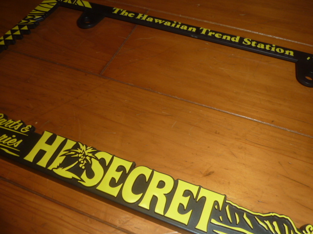 HISECRET ハイシークレット ナンバーフレーム ライセンスフレーム 日本サイズ ハワイ USDM HDM ムーンアイズ mooneyes in4mation hilife 