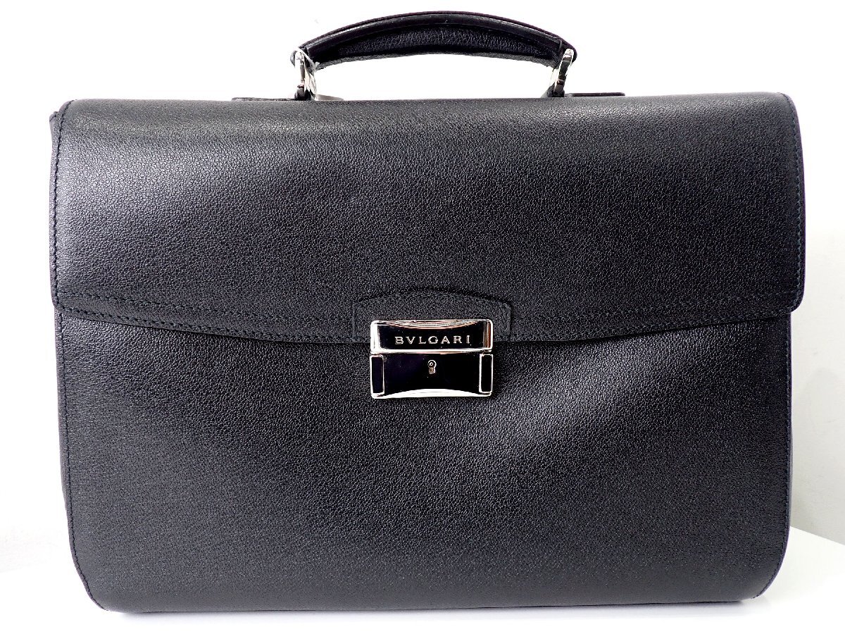 定価25万円↑未使用 超美品 ブルガリ レザー ブリーフケース 定価25万円↑未使用 超美品 ブルガリ レザー ブリーフケース