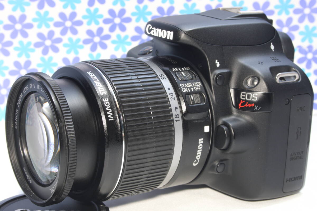 極上美品★Canon キャノン EOS kiss X7★高画質★動画撮影★おすすめ一眼レフ★送料無料★