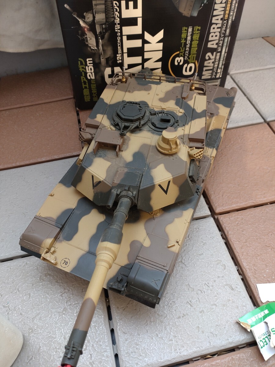 全国総量無料で 東京マルイラジオコントロールバトルタンクM1A2エイブラムス砂漠 戦車、軍用車両
