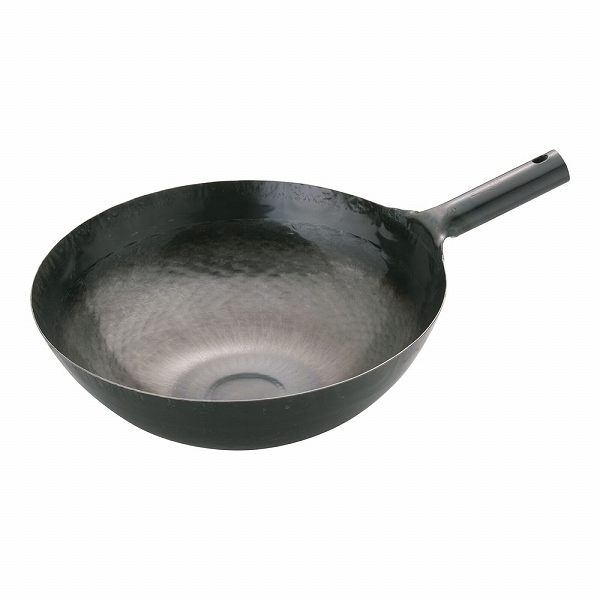 山田工業所(Yamada Kougyoujyo) 打出片手中華鍋 36cm 板厚1.2mm 鉄 ATY9136_画像1