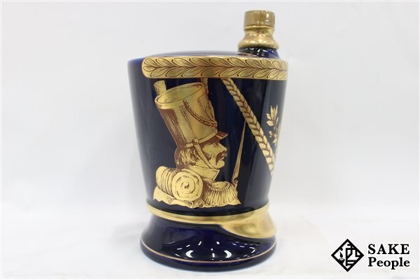 ◇1円~ シャボー ナポレオン 軍帽 青 陶器 700ml 度数記載なし ◇1円~ シャボー ナポレオン 軍帽 青 陶器 700ml 度数記載なし