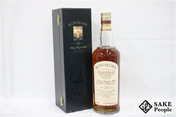 ◇1円~ ボウモア 25年 カモメラベル シングルモルト 750ml 43 ◇1円~ ボウモア 25年 カモメラベル シングルモルト 750ml 43