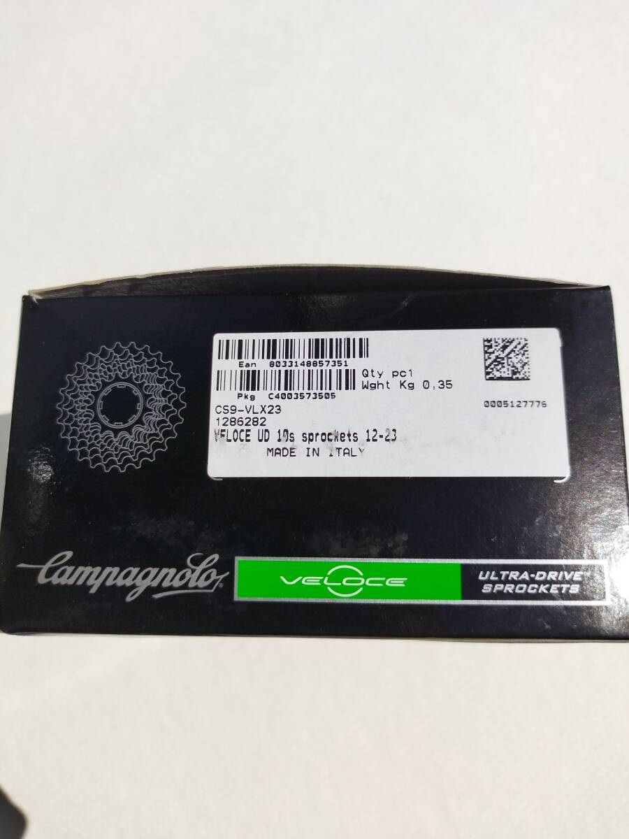 Campagnolo　カンパニョーロ　VELOCE　UD　カセットスプロケット　10速用　12-23　新品　箱付き　ベローチェ