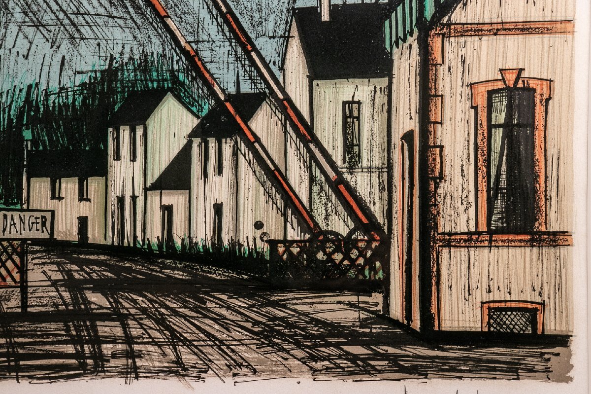 Yahoo!オークション - 【絵画】 ベルナール・ビュッフェ 踏切