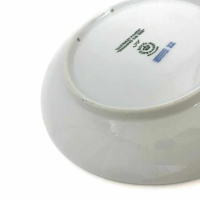  Royal Copenhagen year plate голубой белый прекрасный товар керамика б/у Royal Copenhagen 2000 год 