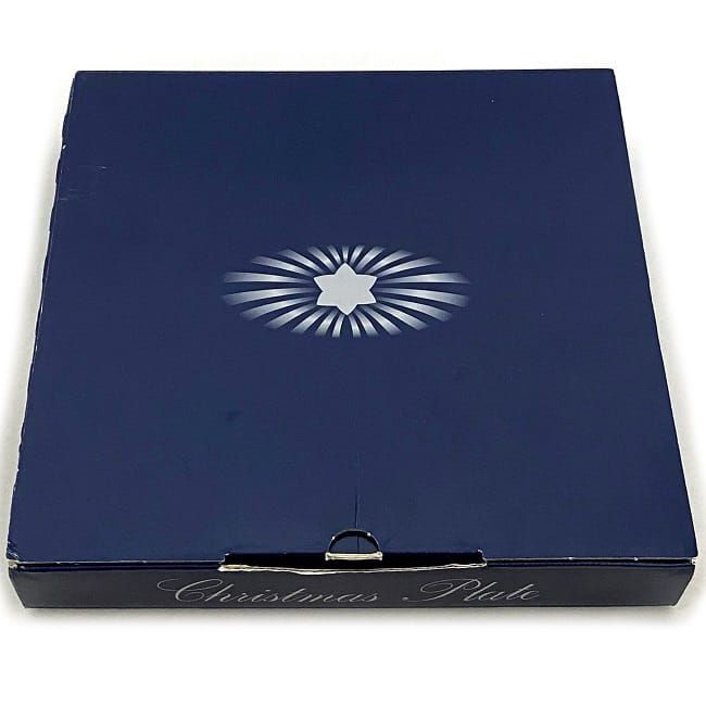  Royal Copenhagen year plate голубой белый прекрасный товар керамика б/у Royal Copenhagen 2000 год 