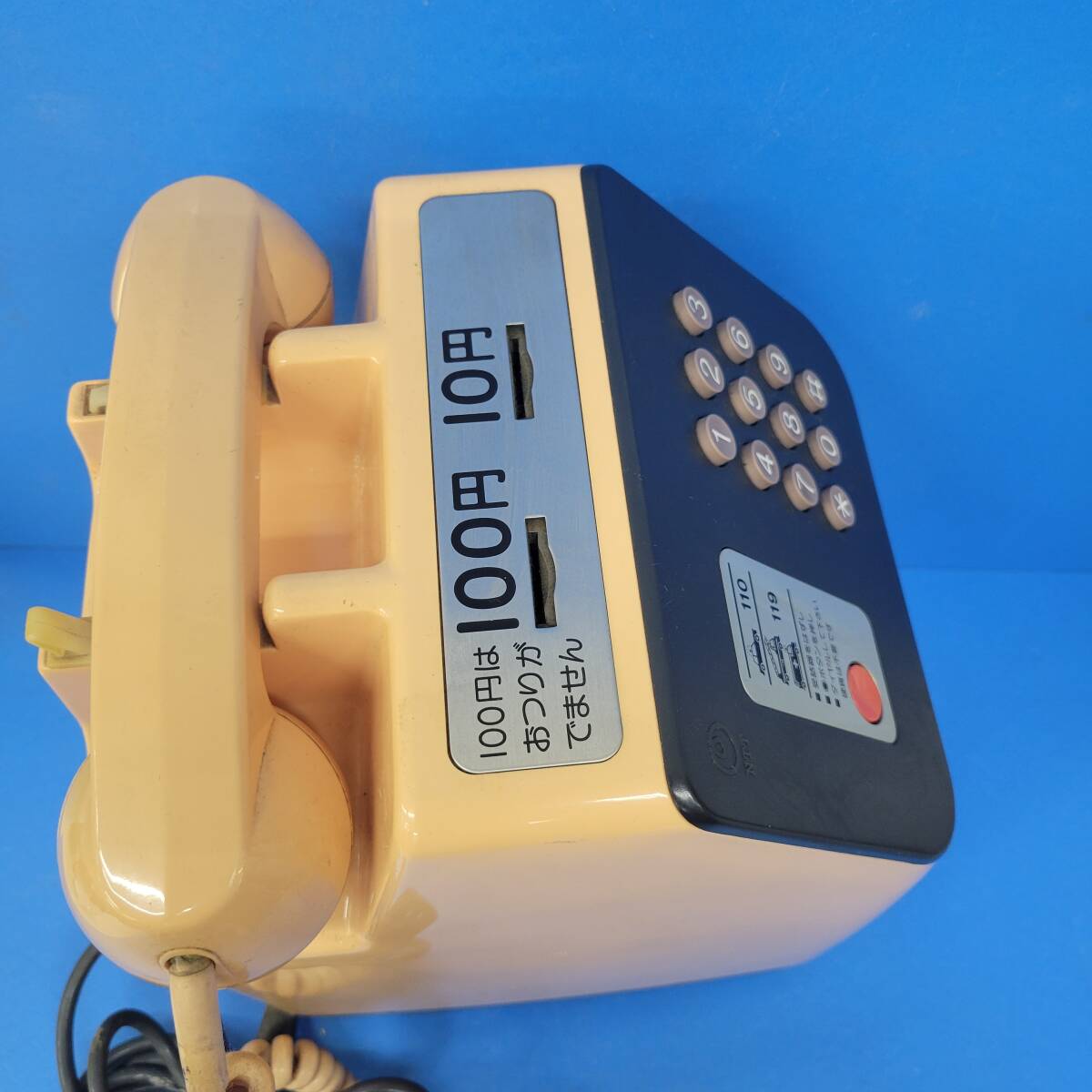 0320-205□昭和レトロ 公衆電話 ピンク プッシュ式 675P 1987年 0320-205□昭和レトロ 公衆電話 ピンク プッシュ式 675P 1987年