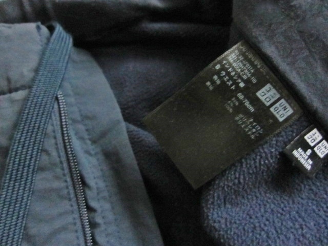 UNIQLO メンズパンツ S 内側ボア 防寒 Brand ユニクロ ボトムス 紺 ユニセックスとしても使い勝手の良い品 温かパンツ ネイビー レア 特 得_画像9