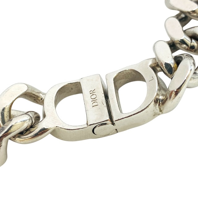 Christian Dior Christian Dior браслет браслет цепь ссылка аксессуары ювелирные изделия CD Logo мелкие вещи metal серебряный (L)