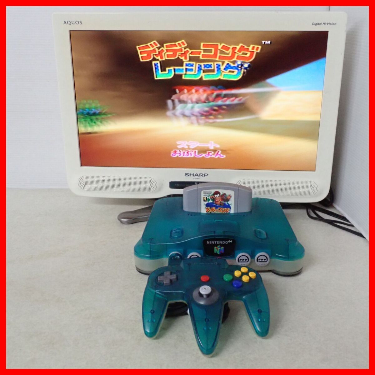 動作品 N64 ニンテンドウ64 本体 NUS-001 クリアブルー+ディー 動作品 N64 ニンテンドウ64 本体 NUS-001 クリアブルー+ディー