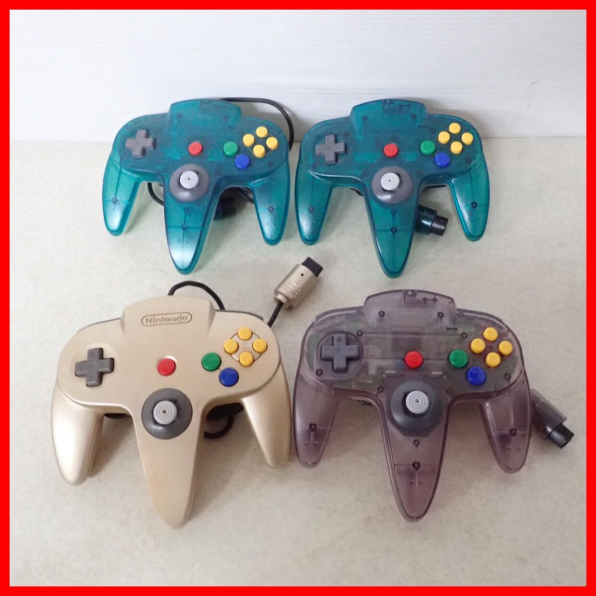 N64 ニンテンドウ64 コントローラ クリアブルー/クリアパープル N64 ニンテンドウ64 コントローラ クリアブルー/クリアパープル