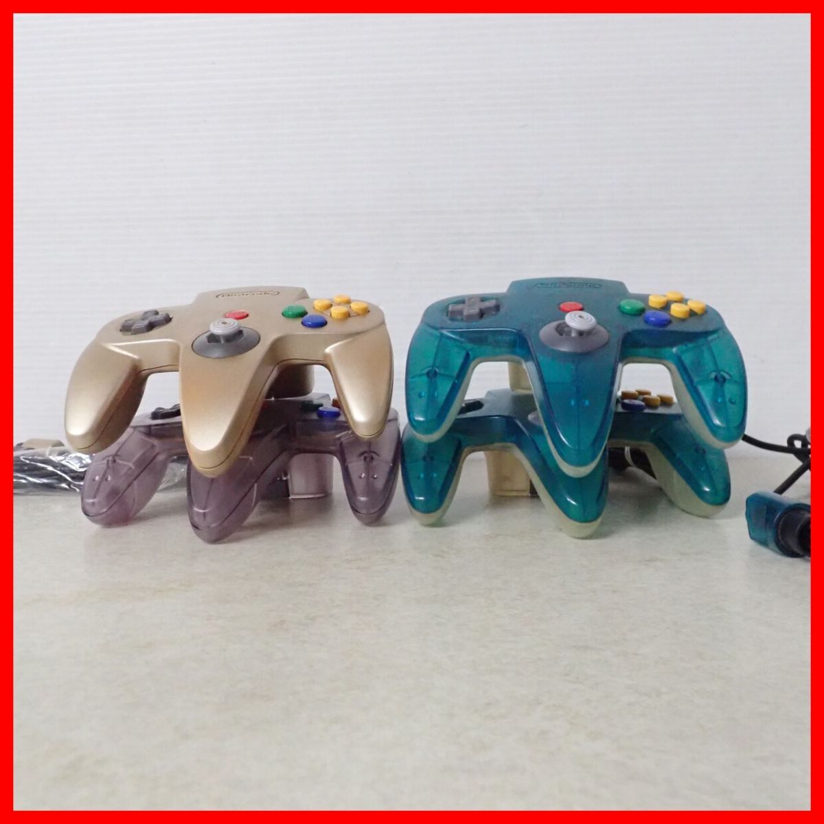 N64 ニンテンドウ64 コントローラ クリアブルー/クリアパープル N64 ニンテンドウ64 コントローラ クリアブルー/クリアパープル