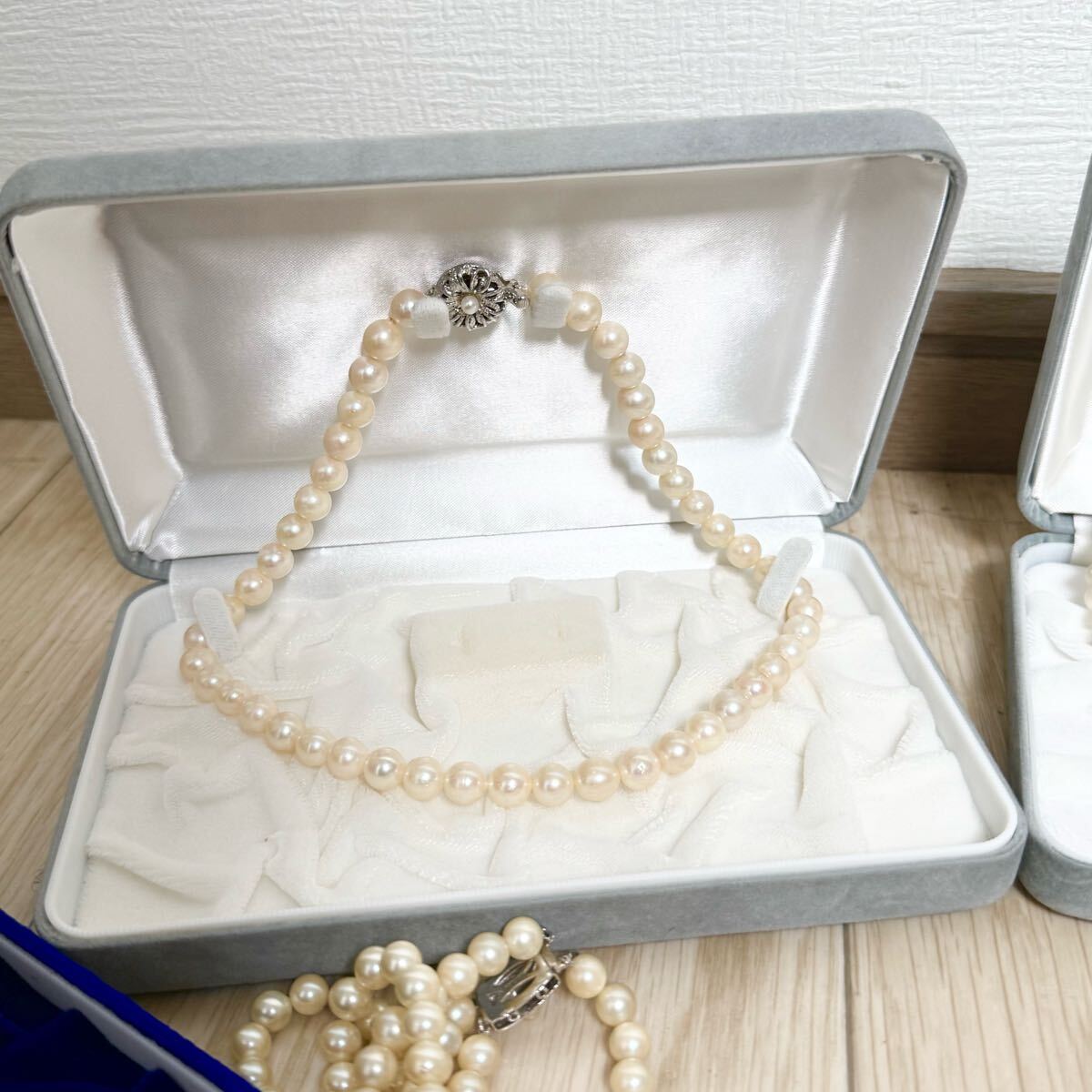 大量まとめ】本真珠 パール ネックレス セット 豪華 SILVER 金具 大量まとめ】本真珠 パール ネックレス セット 豪華 SILVER 金具