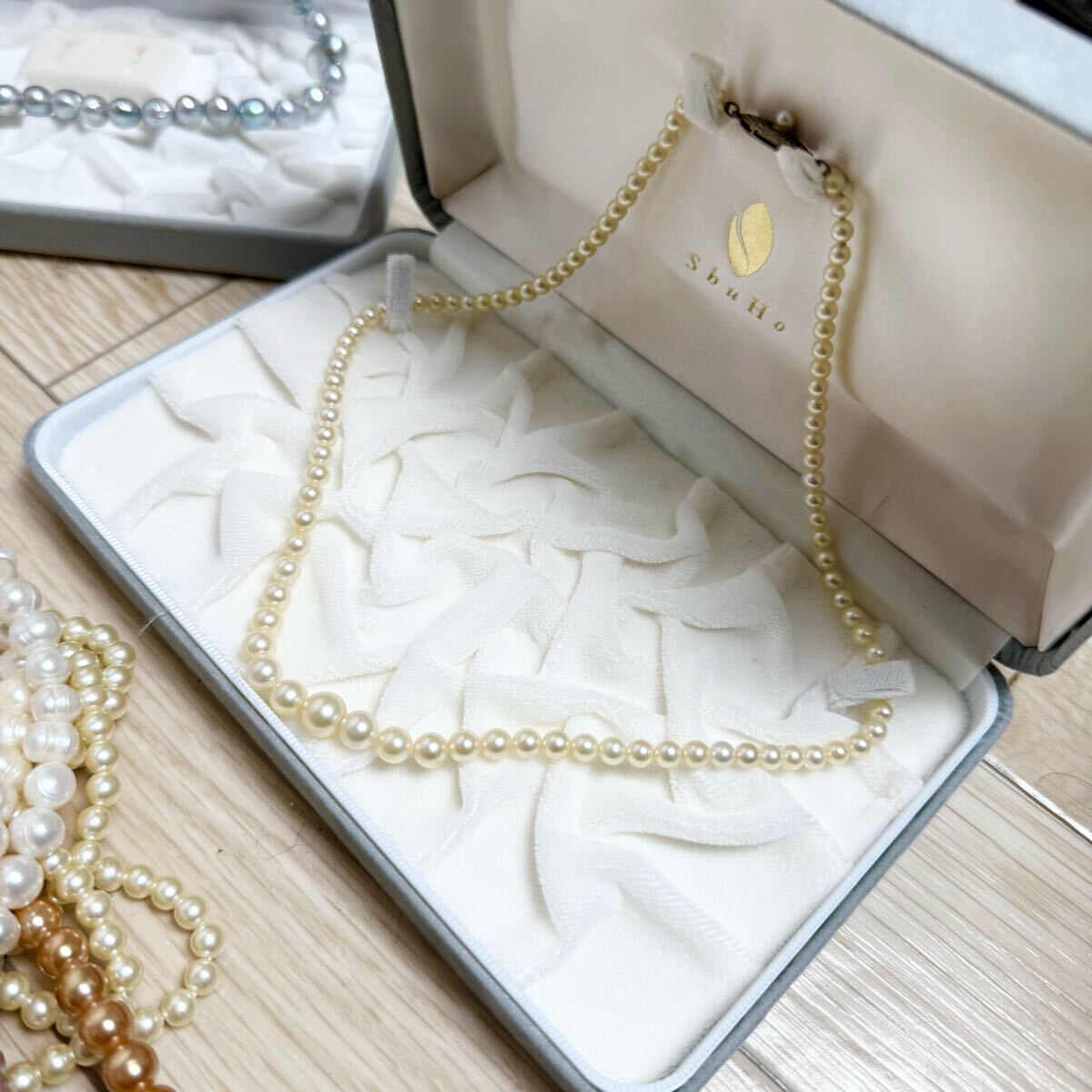 大量まとめ】本真珠 パール ネックレス セット 豪華 SILVER金具 大量まとめ】本真珠 パール ネックレス セット 豪華 SILVER金具