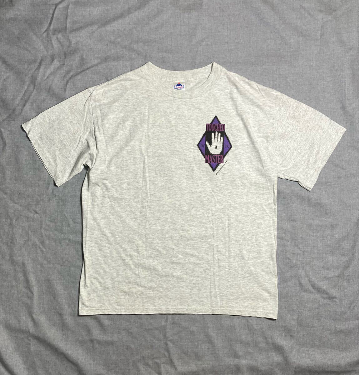 90s USA製 十字架 指紋 Tシャツ L 袖シングルステッチ Cross 90s USA製 十字架 指紋 Tシャツ L 袖シングルステッチ Cross