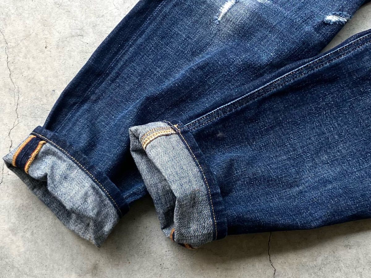 DIESEL ダメージ加工 インディゴ染め デニムパンツ W32 L32 DIESEL ダメージ加工 インディゴ染め デニムパンツ W32 L32