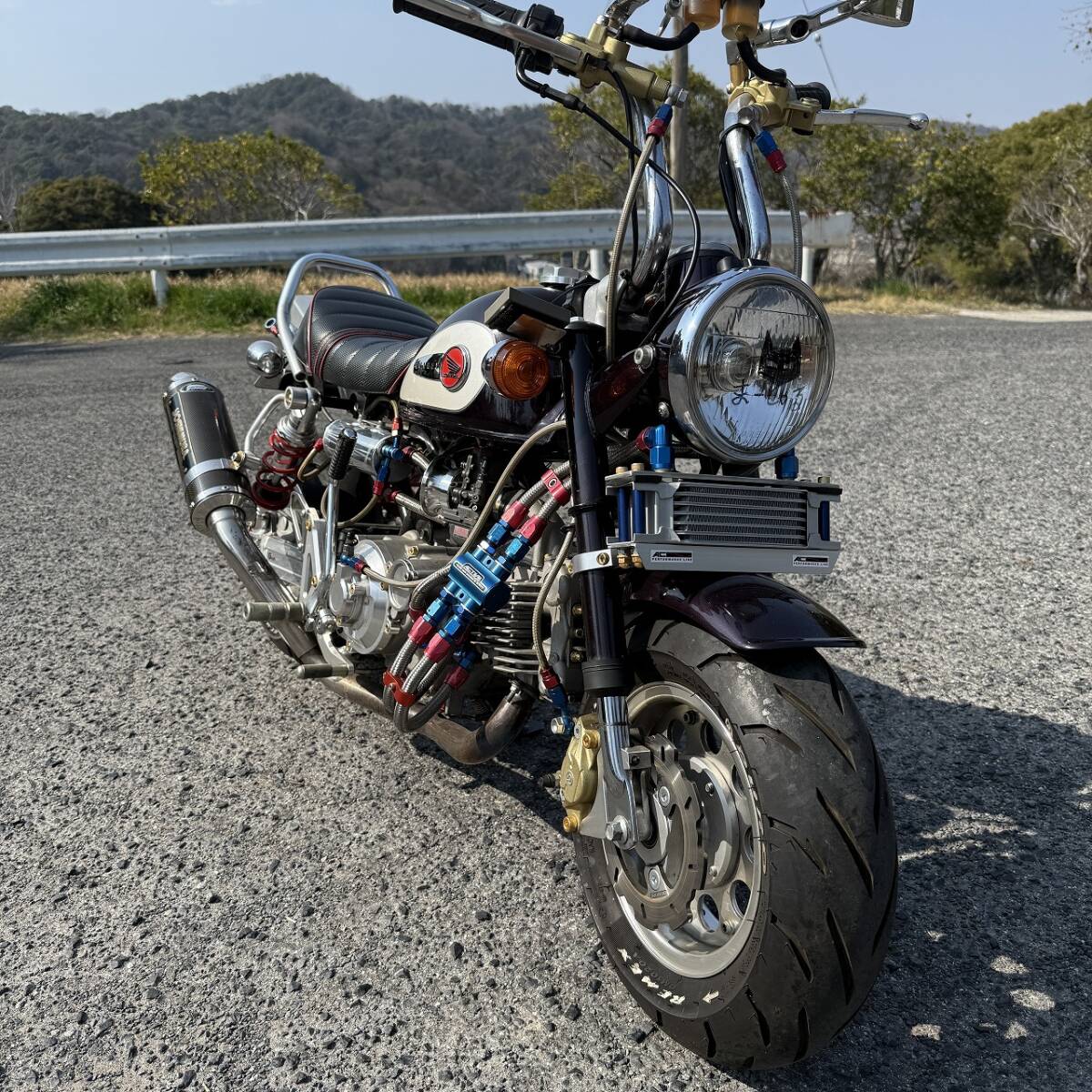モンキー フルカスタム パープル DOHC 多数写真有り 12Vエンジン スペシャル油圧クラッチ_画像3
