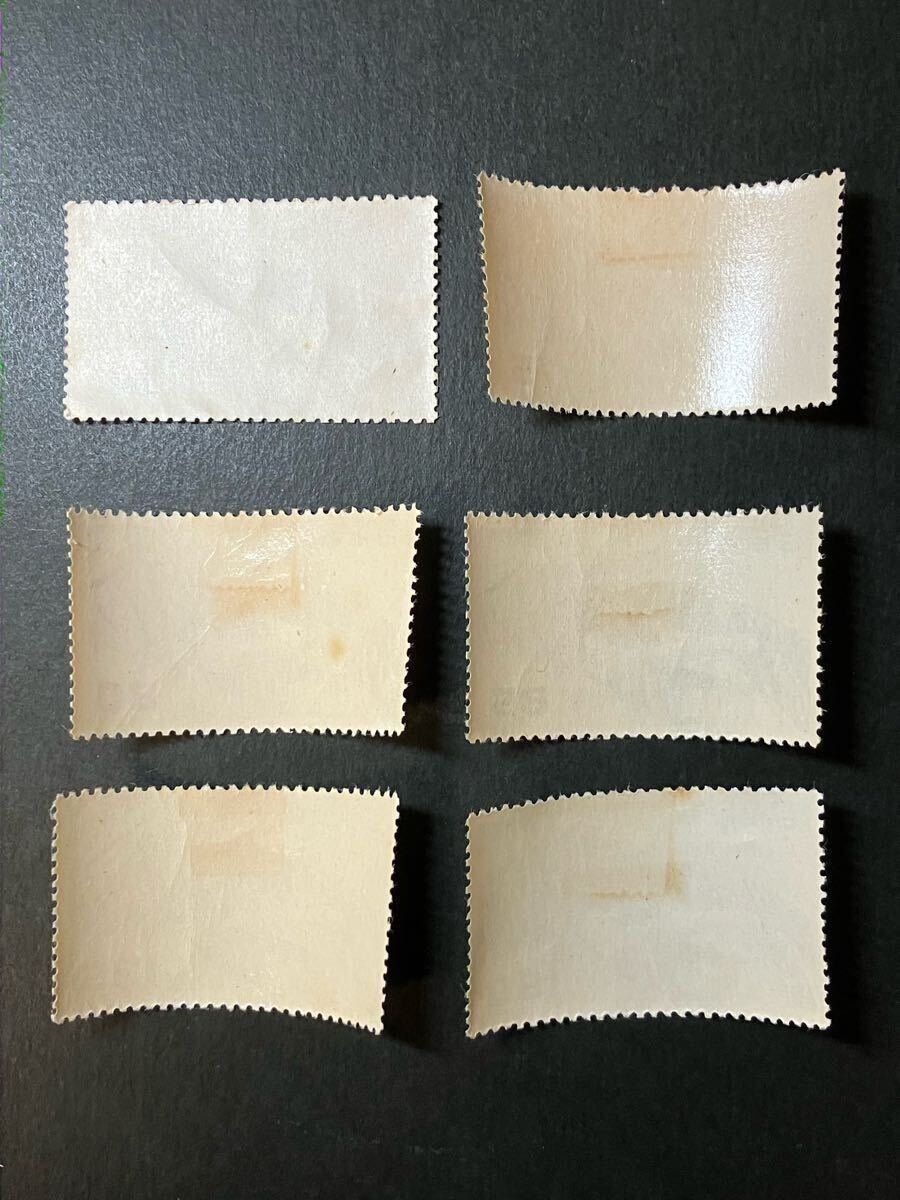 日本切手 円単位立山航空 6種完 未使用(航空切手)|売買された 日本切手 円単位立山航空 6種完 未使用(航空切手)|売買された