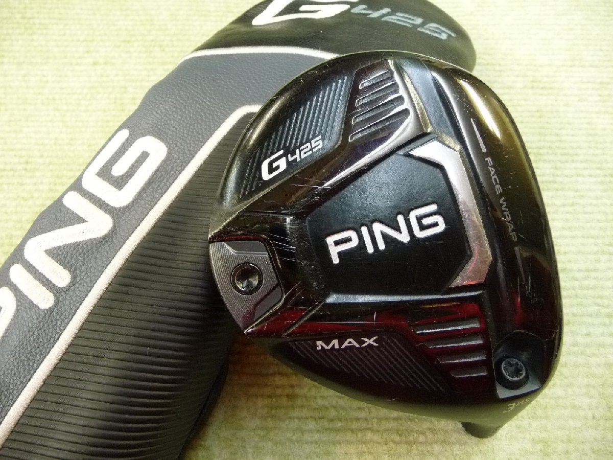 ヘッド単品☆ピン フェアウェイウッド PING G425 MAX 3W 14.5度 日本仕様 ヘッドカバー付き *MP@1*Q*044 ヘッド