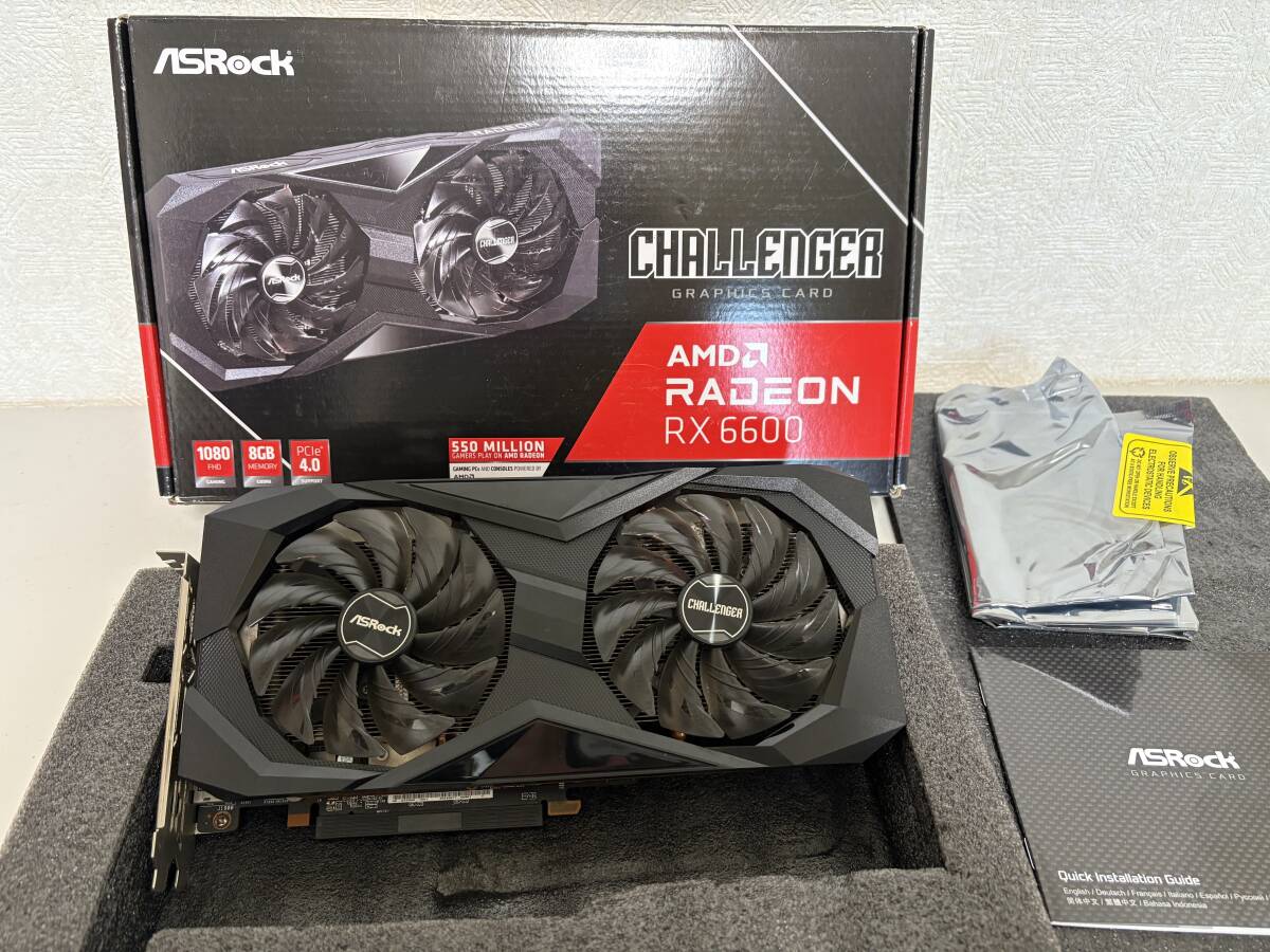 返品対応 モンハンワイルズ快適動作 RX6600 スト6ベンチにて動作確認済み ゲーミングPCグラボ グラフィックボード (CH85_06) 配信 実況