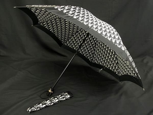 クリスチャンディオール トロッター 長傘 雨傘 日傘 ブラック B クリスチャンディオール トロッター 長傘 雨傘 日傘 ブラック B