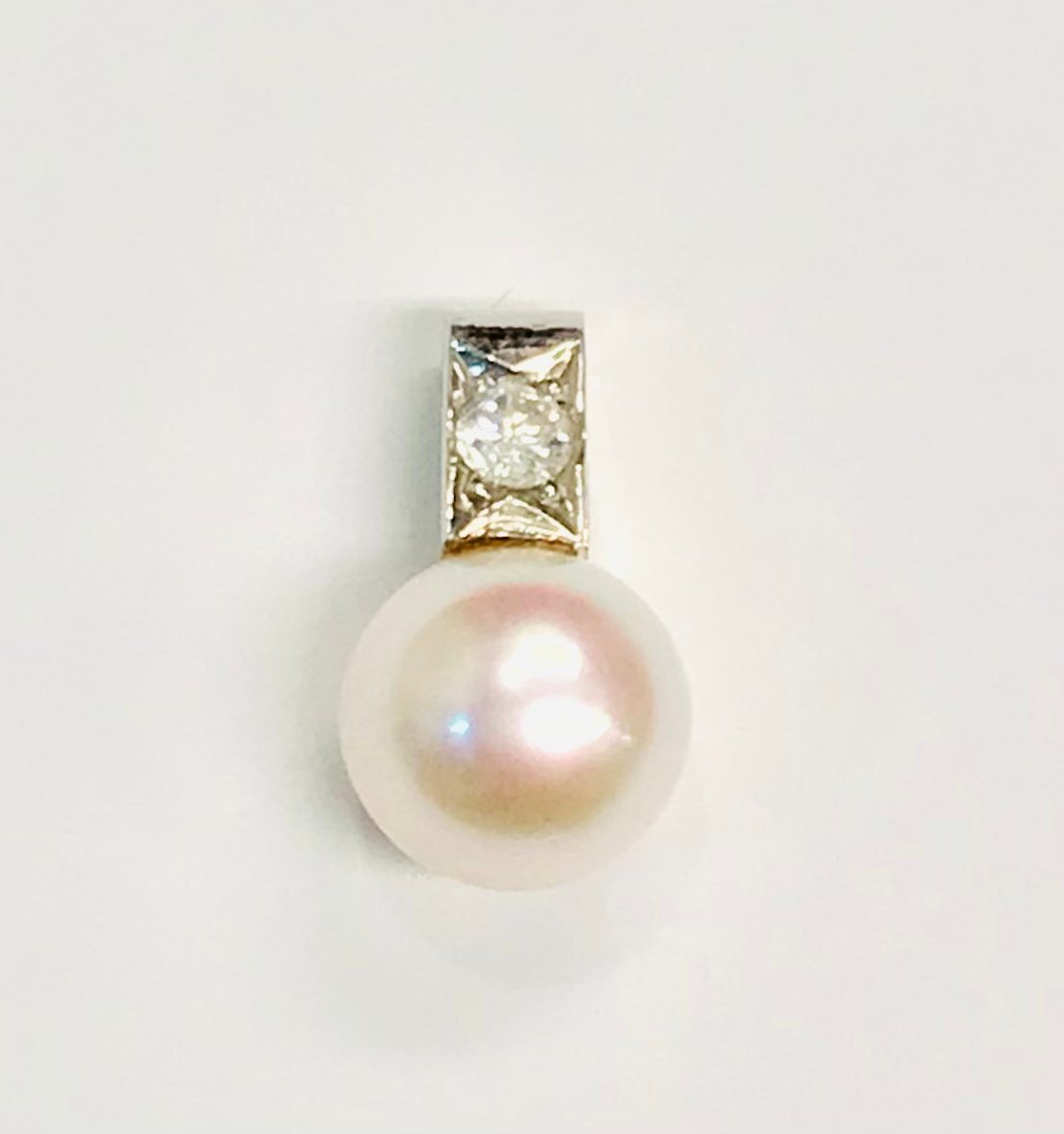 真珠とダイヤモンド MIKIMOTO - ミキモト ペンダントトップ パール 真珠 ダイヤ