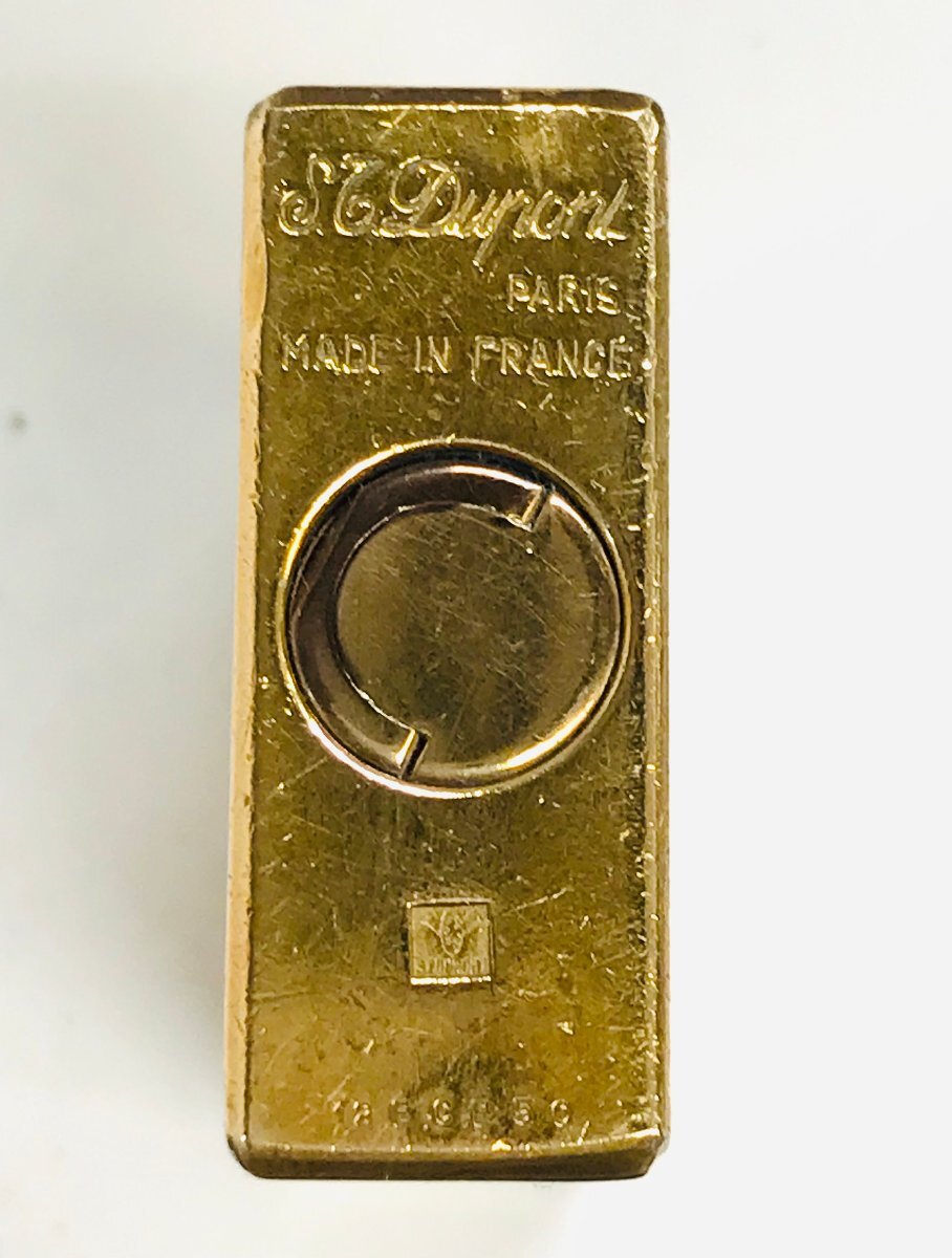 qoo.ZAH03　S.T.Dupont　デュポン　ガスライター　ゴールドカラー　未著火