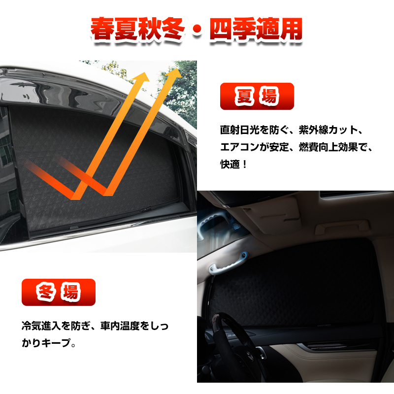 エブリィワゴン DA17W エブリィバン DA17V メッシュカーテン サンシェード 2in1 一體化設(shè)計 サイド 遮光斷熱 カーテン 目隠し 日除け Y1093