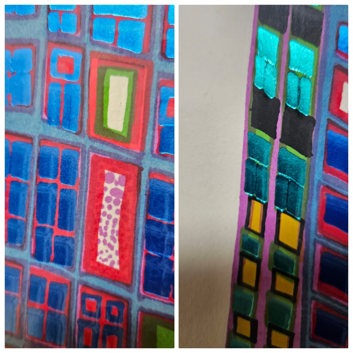  подлинный произведение свободный tens линия hifn Dell tovasa-Hundertwasser гравюра на дереве Австрия художник строительство дом 1969 год [ Good morning sity Bleeing town
