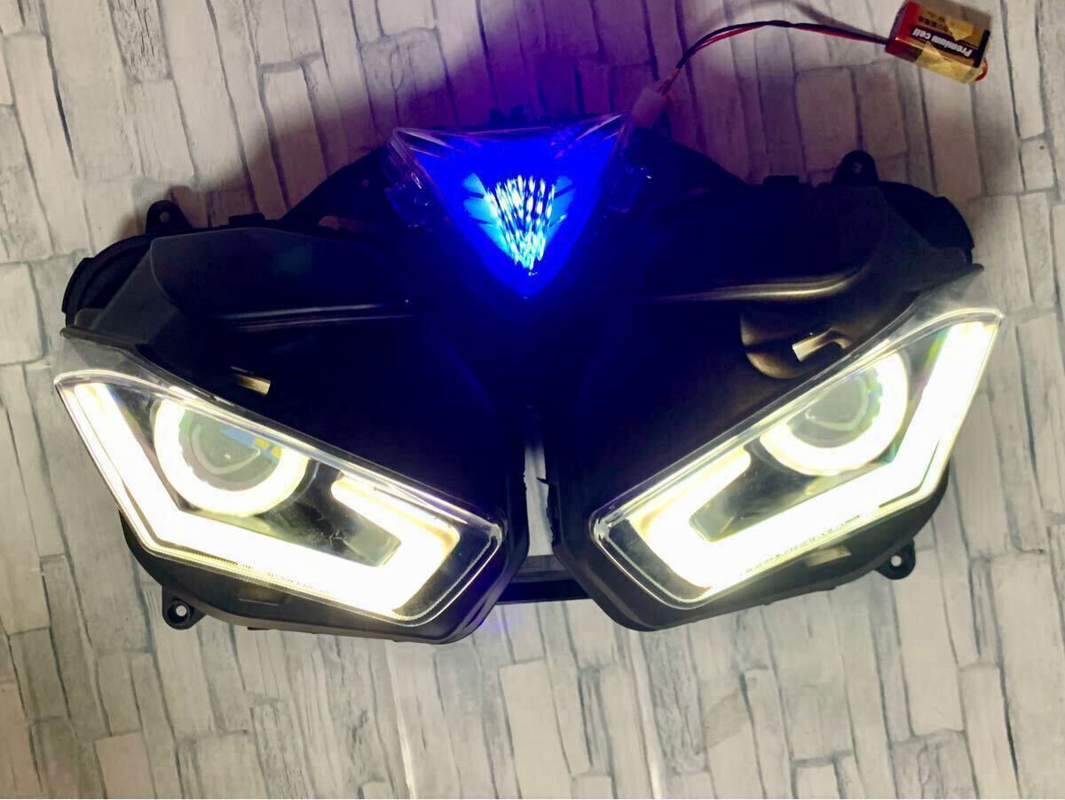 YZF-R3 / YZF-R25 カスタムLEDヘッドライト プロジェクター 1品限り 】YZF-R3 / YZF-R25 カスタムLEDヘッドライト