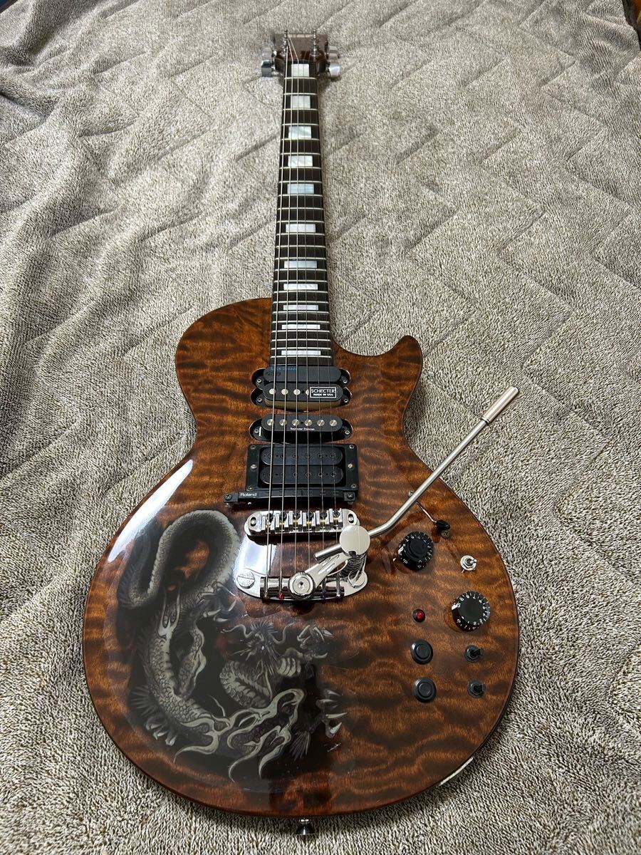 お手軽価格で贈りやすい ESP オーダーモデル INORAN DRAGON SUGIZO ECLIPS ハイブリッド ギター