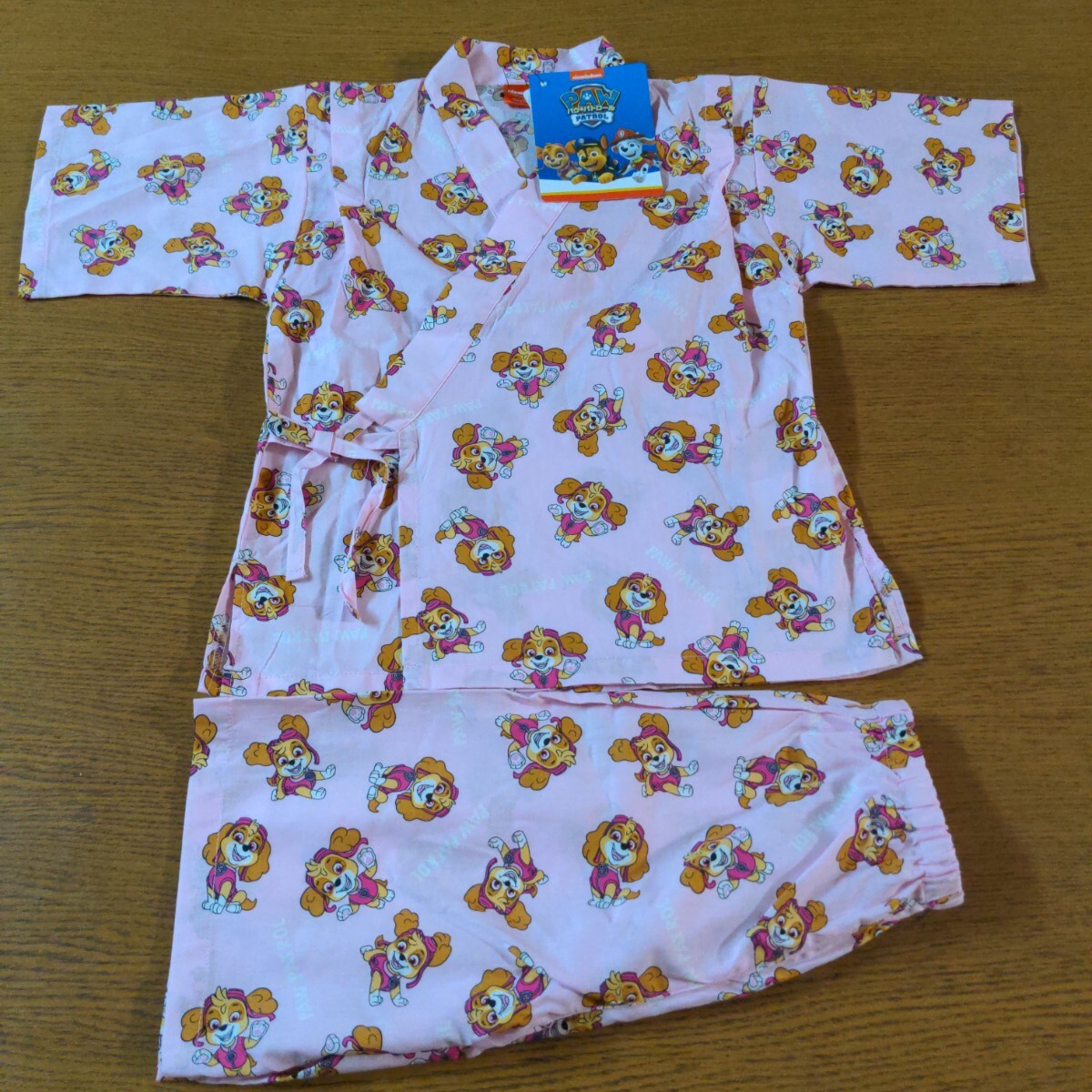 Ｗ☆新品☆パウ?パトロール☆甚平☆１２０ｃｍ☆ピンク☆女の子用☆No.2159