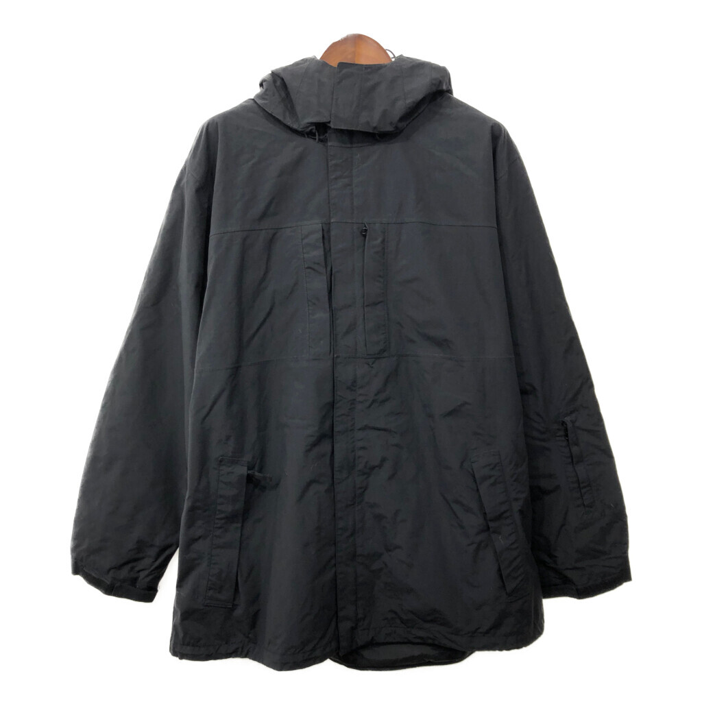 Eddie Bauer エディーバウアー WEATHER EDGE パーカージャケット アウトドア 防水 ブラック (メンズ 2XL) 中古 古著 Q8573
