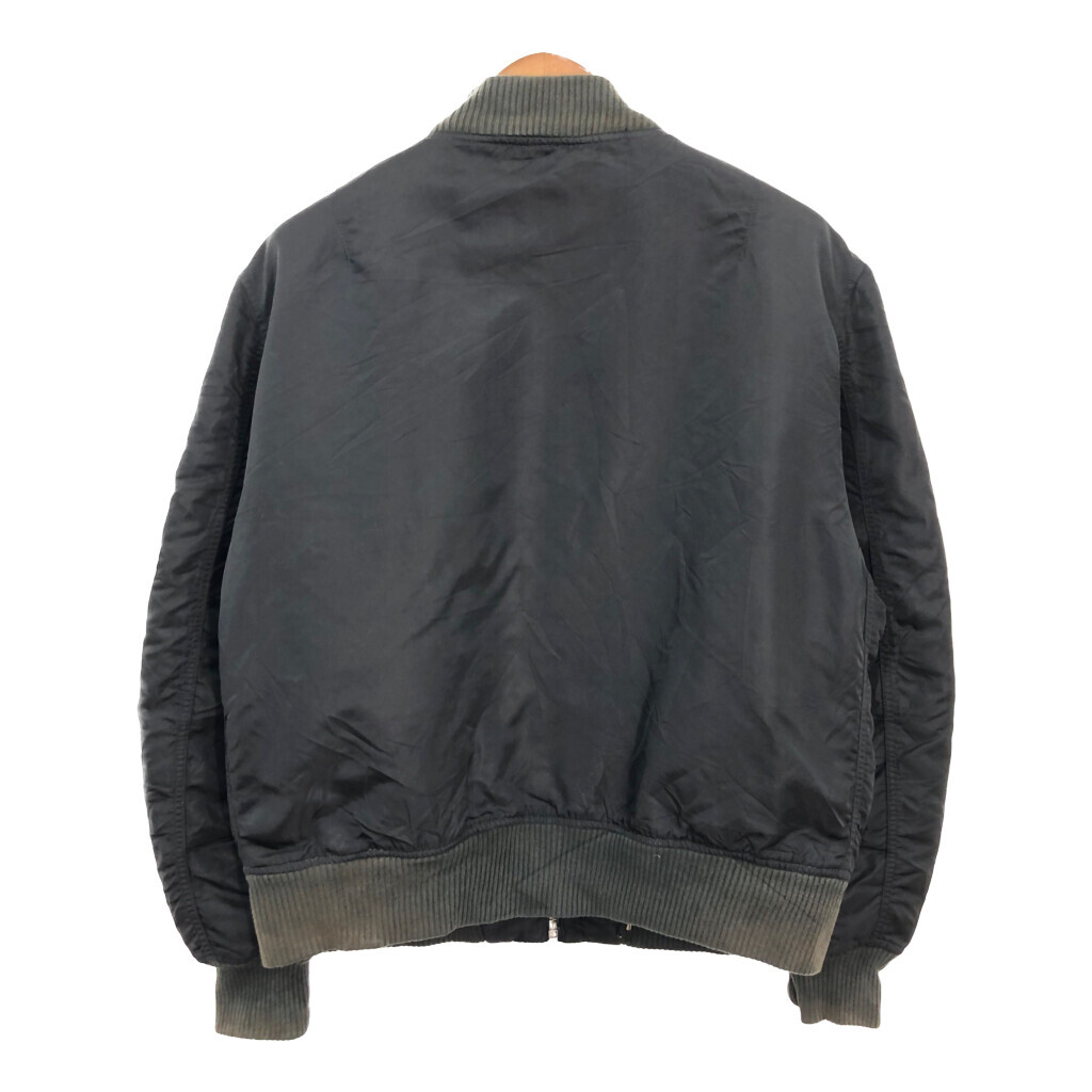 ALPHA INDUSTRIES アルファ インダストリーズ MA-1 フライトジャケット ミリタリー ブラック (メンズ X-LARGE) 中古 古著 R1457