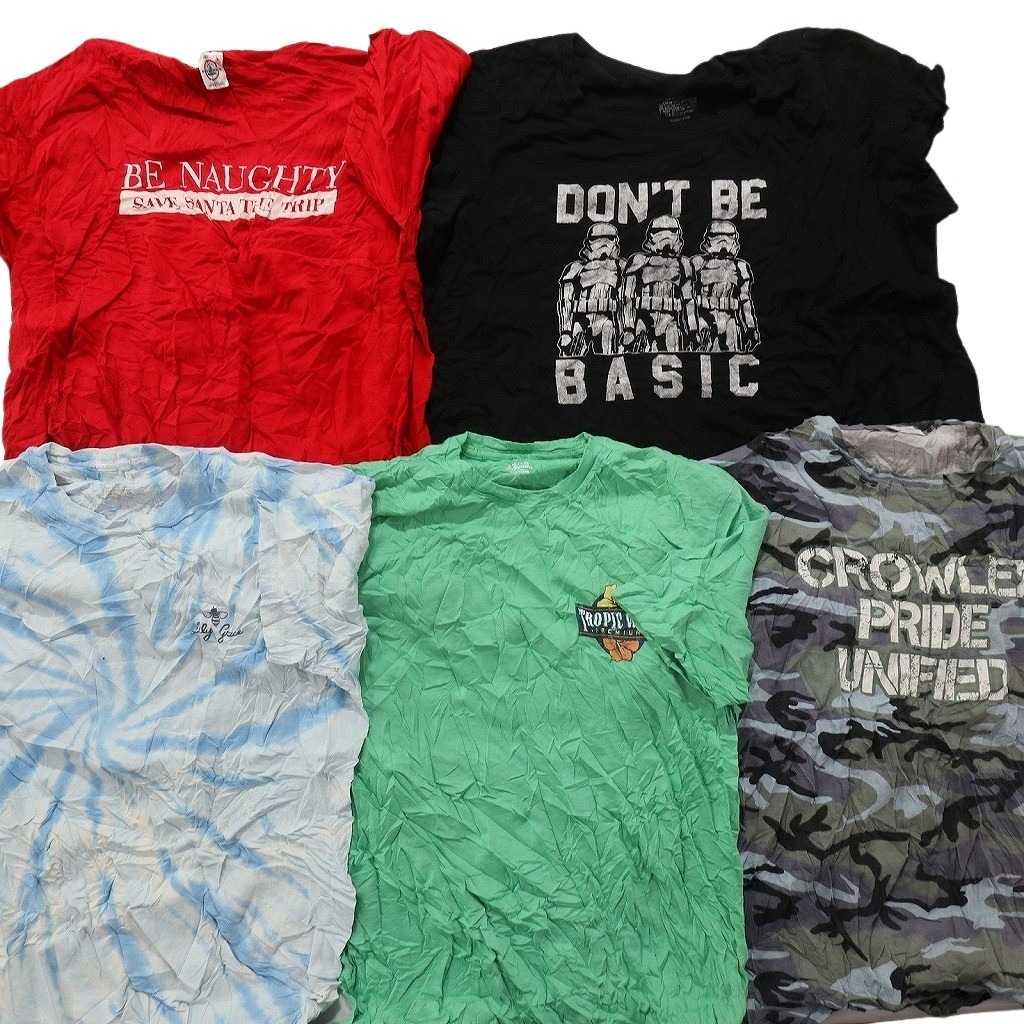 古着卸 まとめ売り カラーmix プリント 半袖Tシャツ 20枚セット 古着卸 まとめ売り カラーmix プリント 半袖Tシャツ 20枚セット