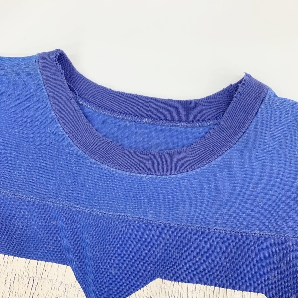 champion 60s футбол футболка Pro daktsu бирка 7 минут рукав cut and sewn Vintage Vintage б/у одежда Champion tops DM12631#