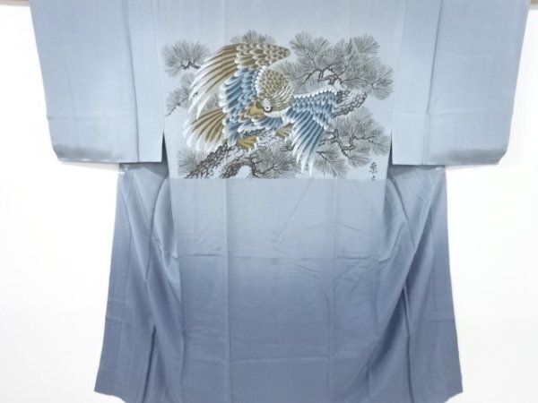 ys7325236; 宗sou 鷹に松模様男物長襦袢