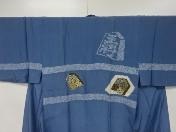 ys7341907; 宗sou 絞り　將棋駒模様　男物長襦袢【アンティーク】【著】