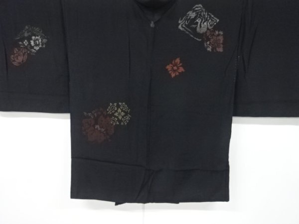 ys7343363;.sou цветы и птицы узор ткань .. лаковый один . перо тканый [ Taisho роман ][ надеты ]