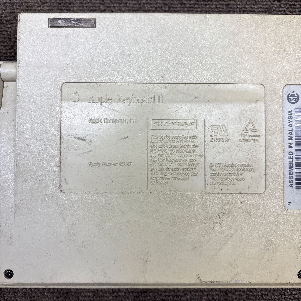 !_MYM-1879 супер-скидка retro клавиатура Apple Keyboard Ⅱ M0487 работоспособность не проверялась Junk 