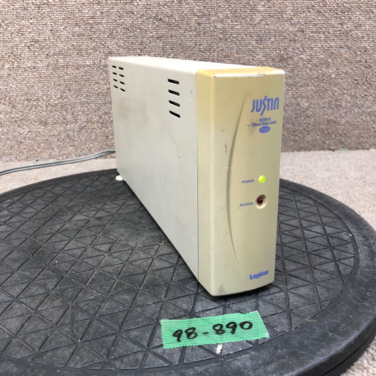 98-890 супер-скидка retro PC детали установленный снаружи HDD жесткий диск единица Logitec JUSTIN SHD-BA1000 SCSI электризация. источник питания on. off ok HDD нет Junk 