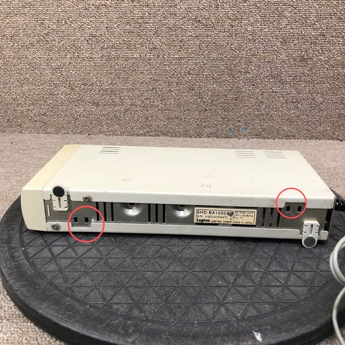 98-890 супер-скидка retro PC детали установленный снаружи HDD жесткий диск единица Logitec JUSTIN SHD-BA1000 SCSI электризация. источник питания on. off ok HDD нет Junk 