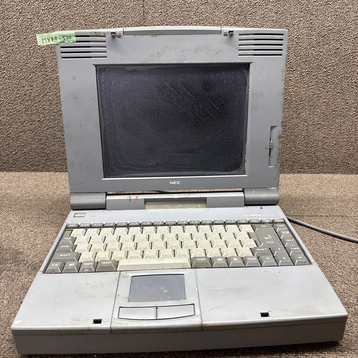 MY98-520 激安 PC98 ノートブック NEC PC-9821Na12/H10 通電のみ MY98-520 激安 PC98 ノートブック NEC PC-9821Na12/H10 通電のみ