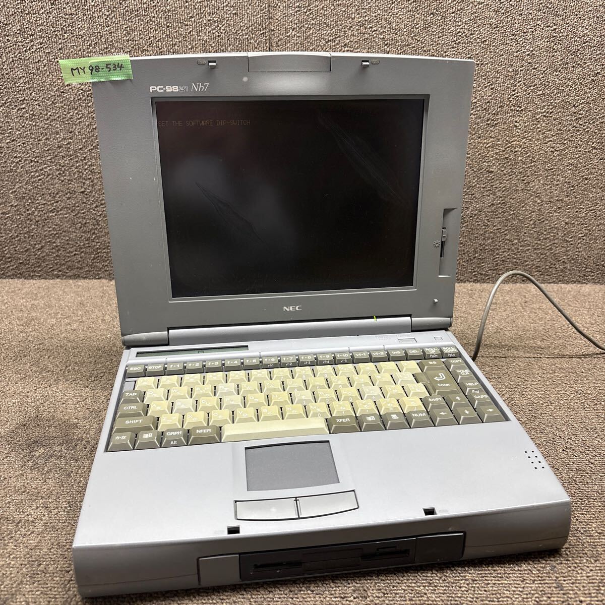 MY98-534 激安 PC98 ノートブック NEC PC-9821Nb7/5 ? 起動確認